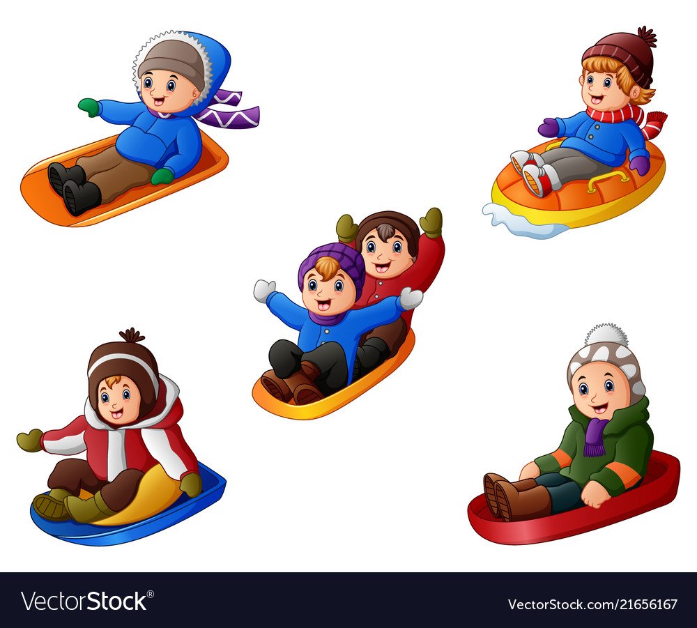 Катание с горки для детей на прозрачном фоне