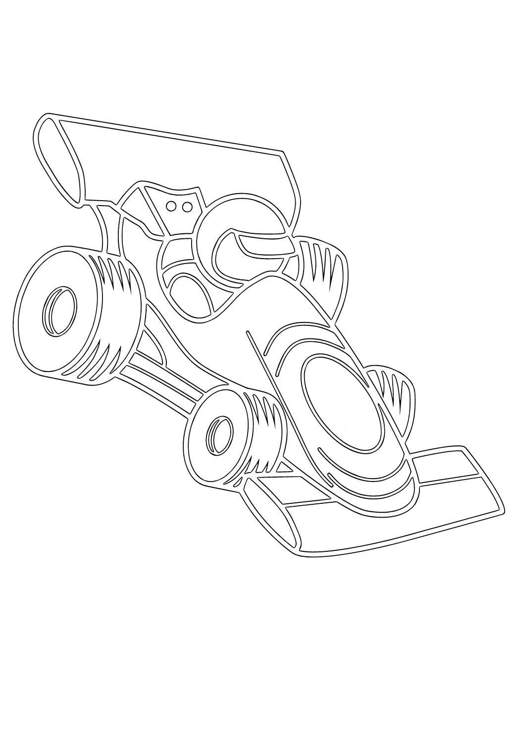 Гоночный КАМАЗ раскраска