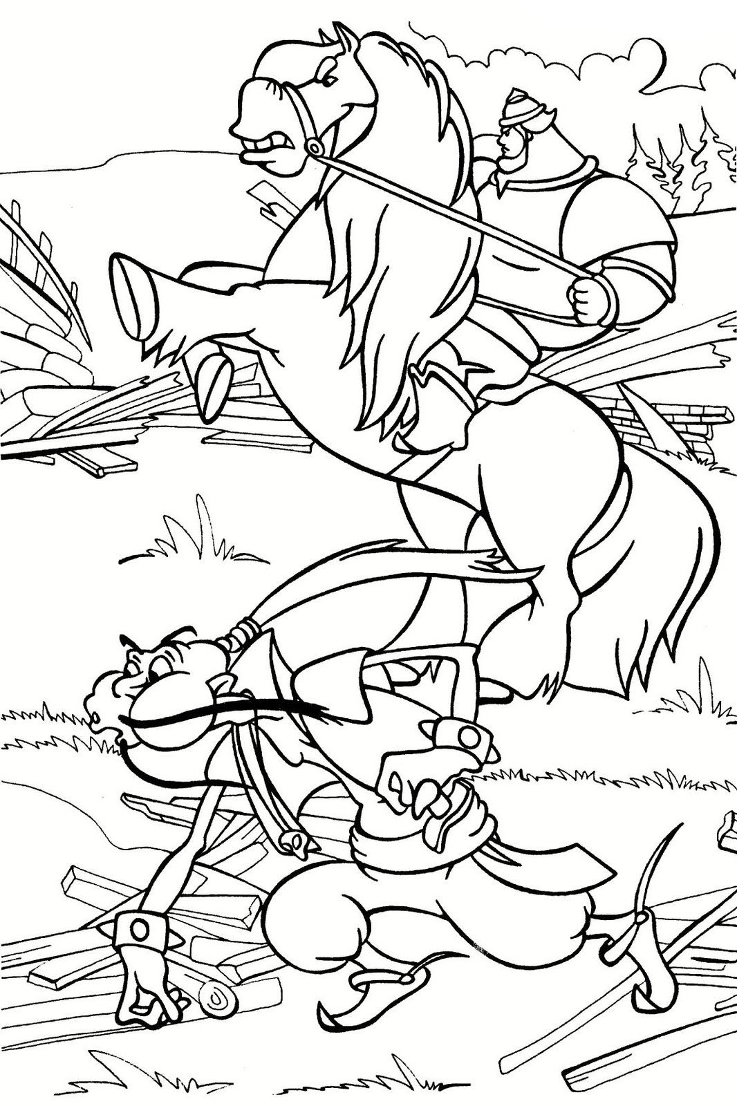 Сказка о царе Салтане тридцать три богатыря раскраска