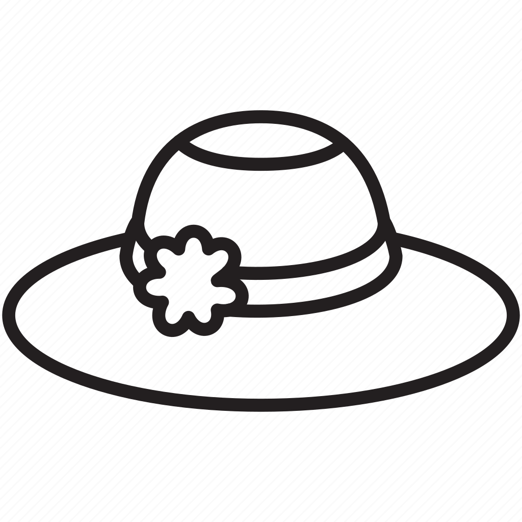 Шляпка раскраска для детей