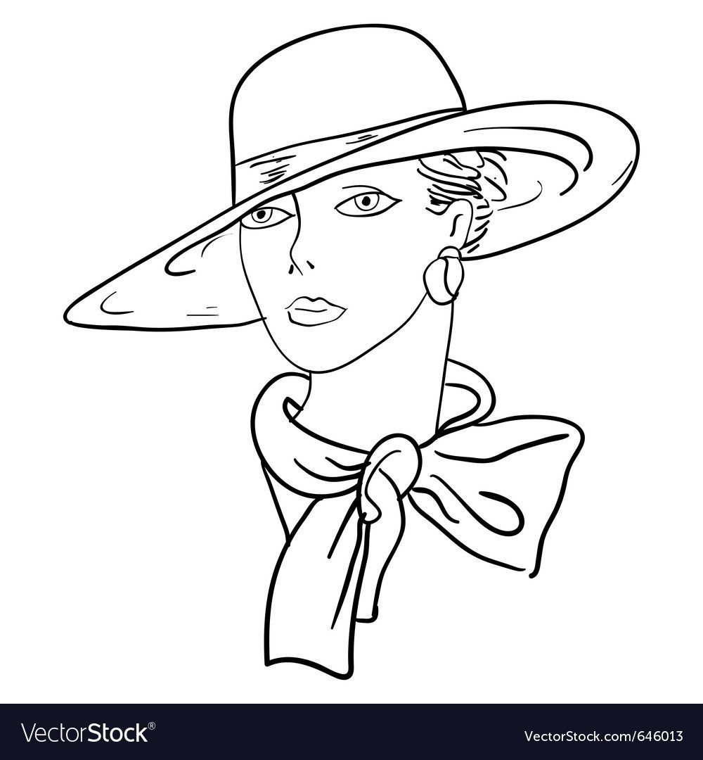 Раскраска шляпки