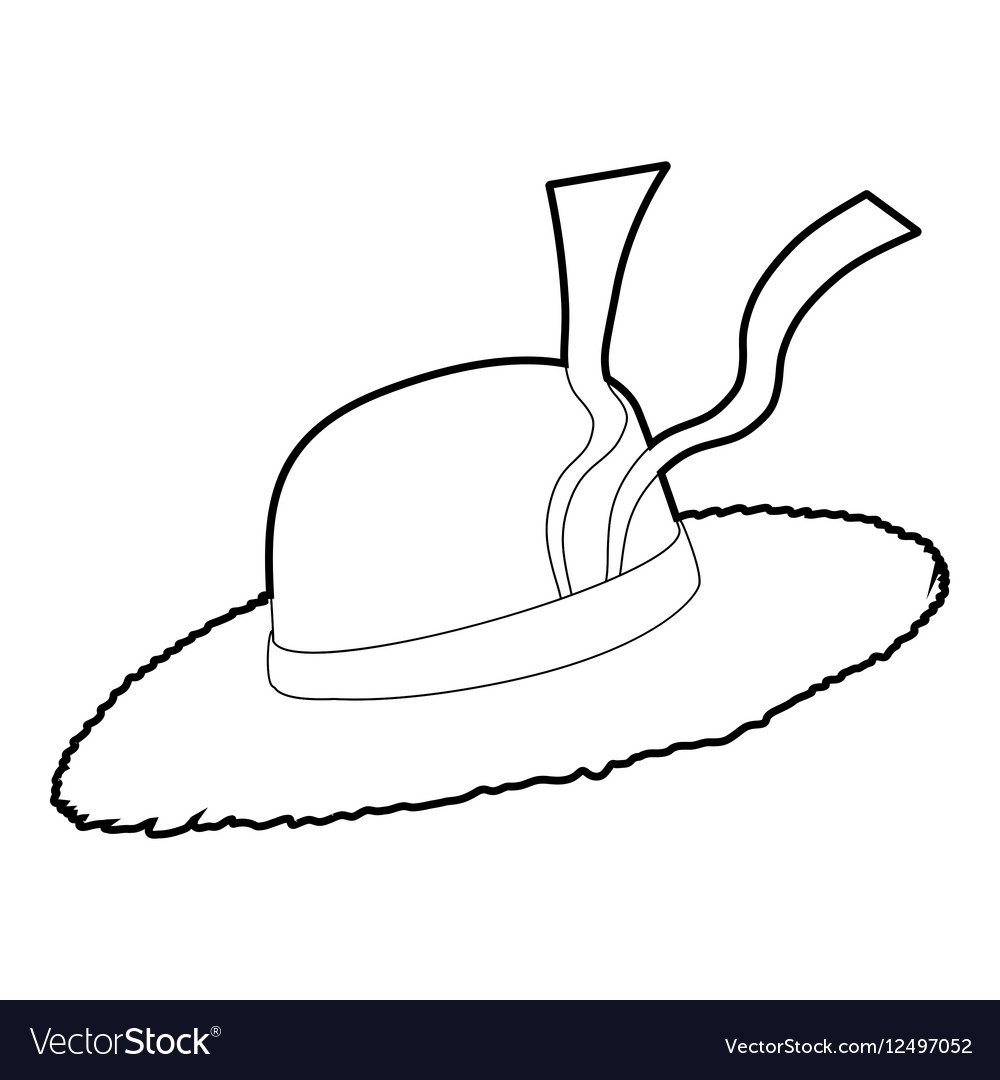 Шляпа женская рисунок