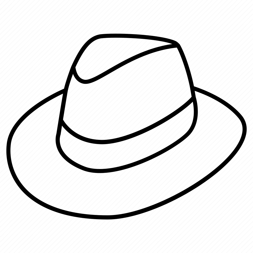 Шляпа с пером рисунок