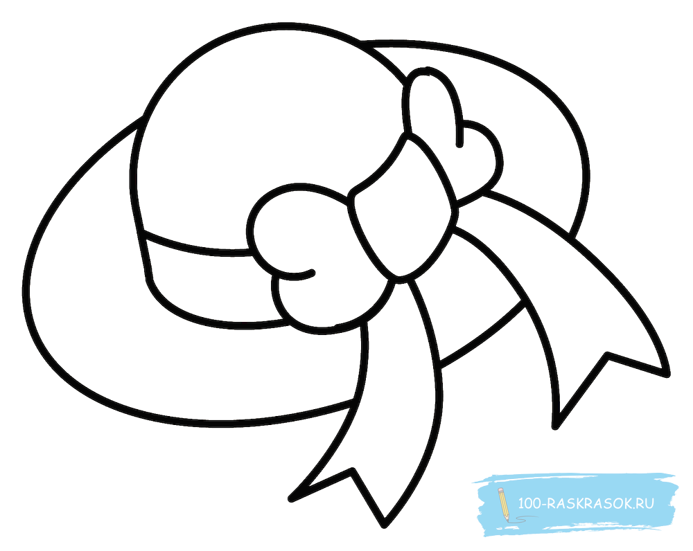 Шляпа женская для раскрашивания