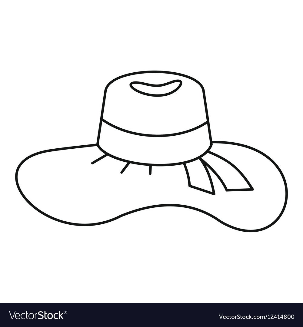 Дама в шляпке раскраска