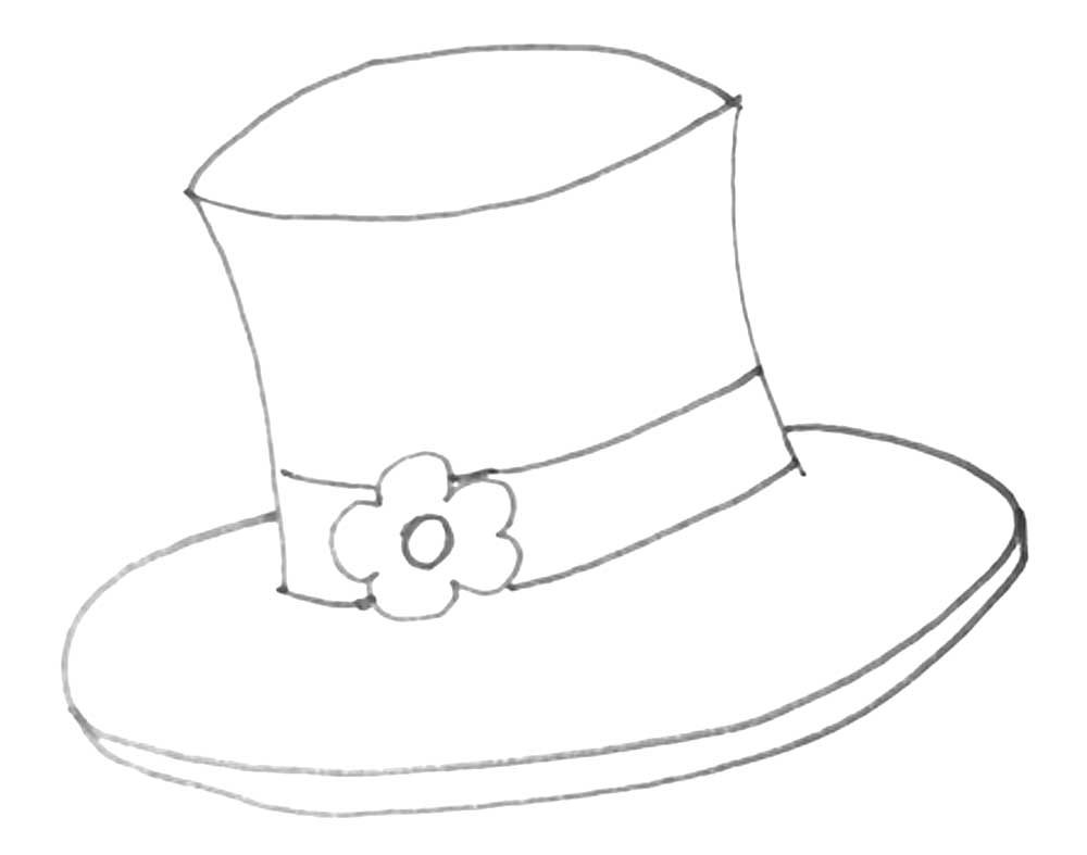 Шляпа ведьмы раскраска