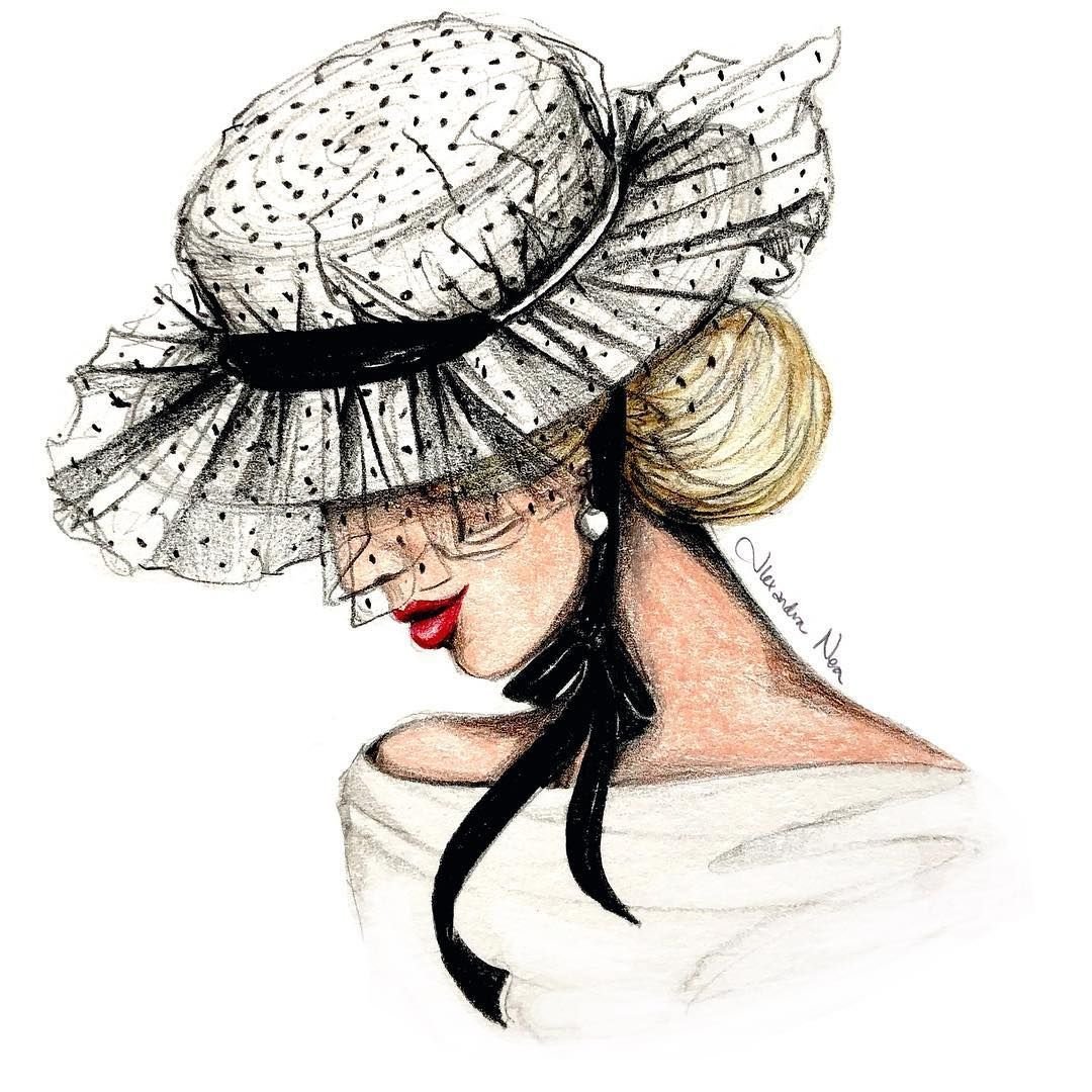 Элегантная девушка в шляпе