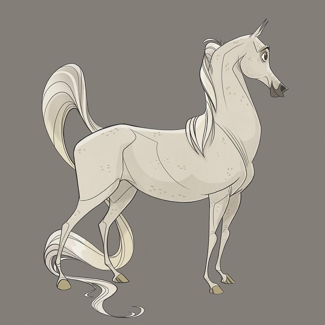 Лошадь карандашом для срисовки