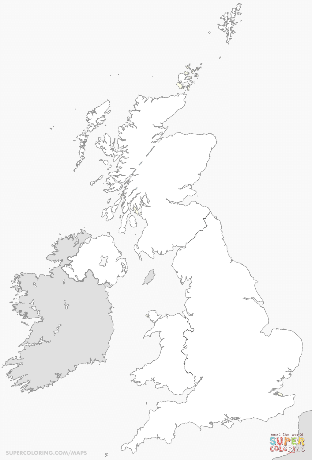 Флаг Великобритании контур