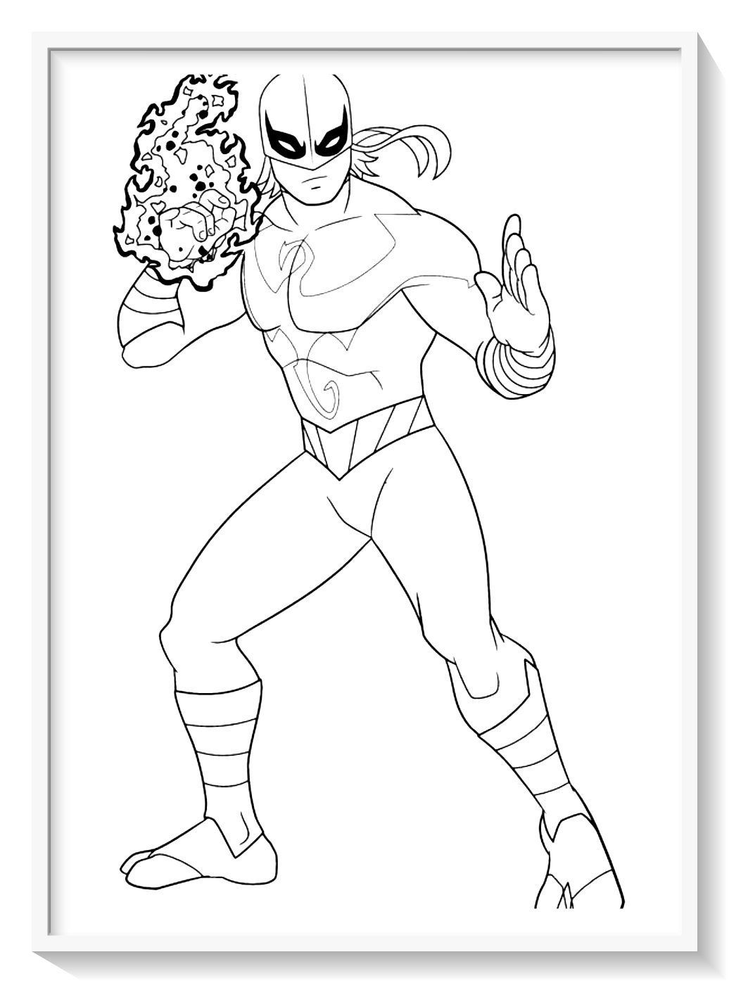 Бэтгерл Супергерой раскраска