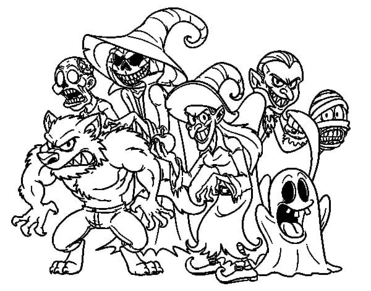 Суперзлодей раскраска