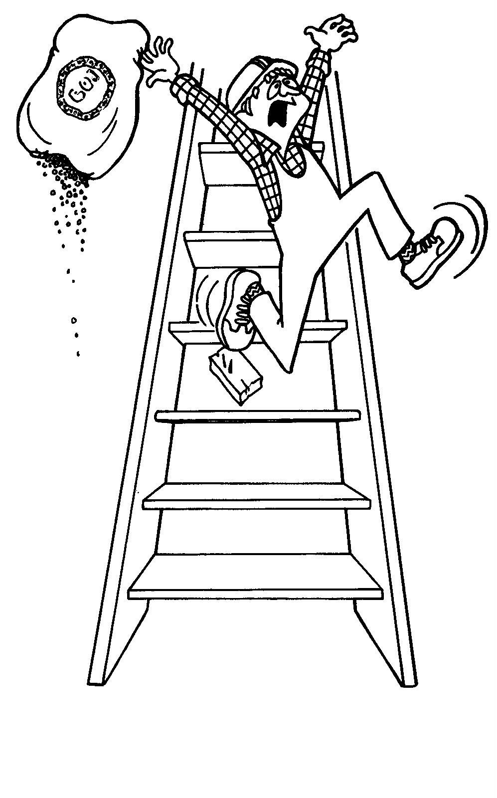 Строитель раскраска для детей