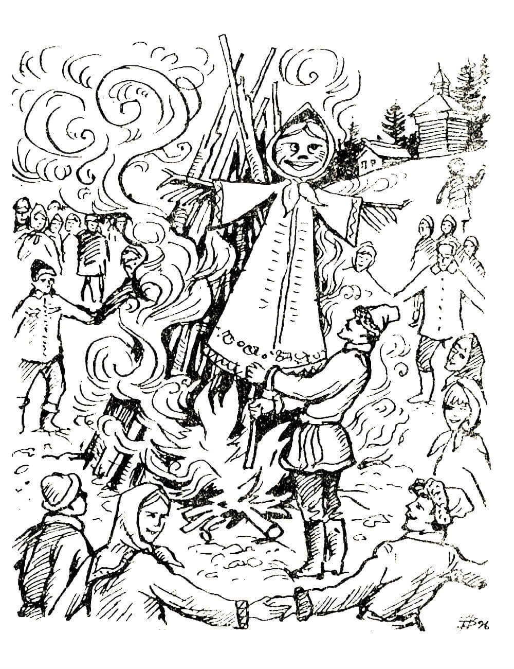 Раскраска зимние праздники