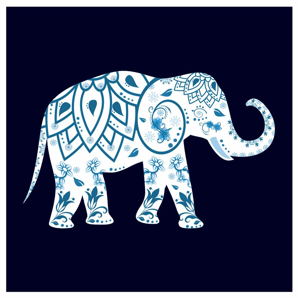 Раскрашенные слоны