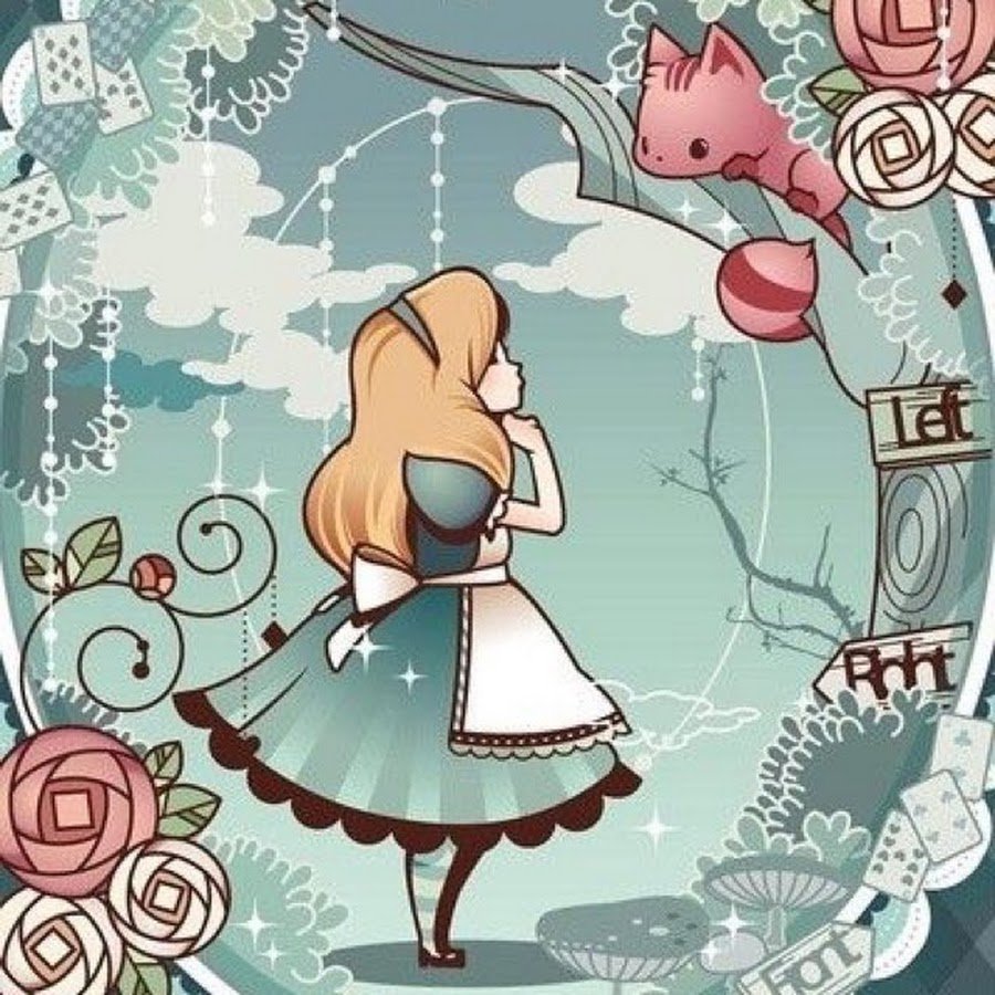 Милые рисуночки Алиса в стране чудес