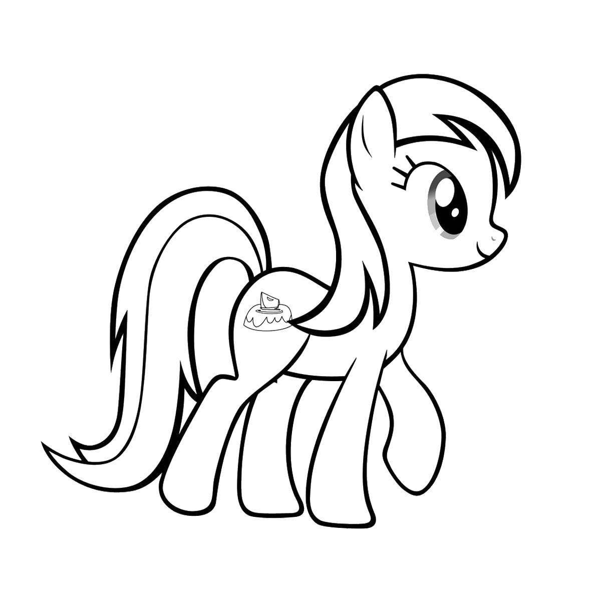 Земные пони раскраска