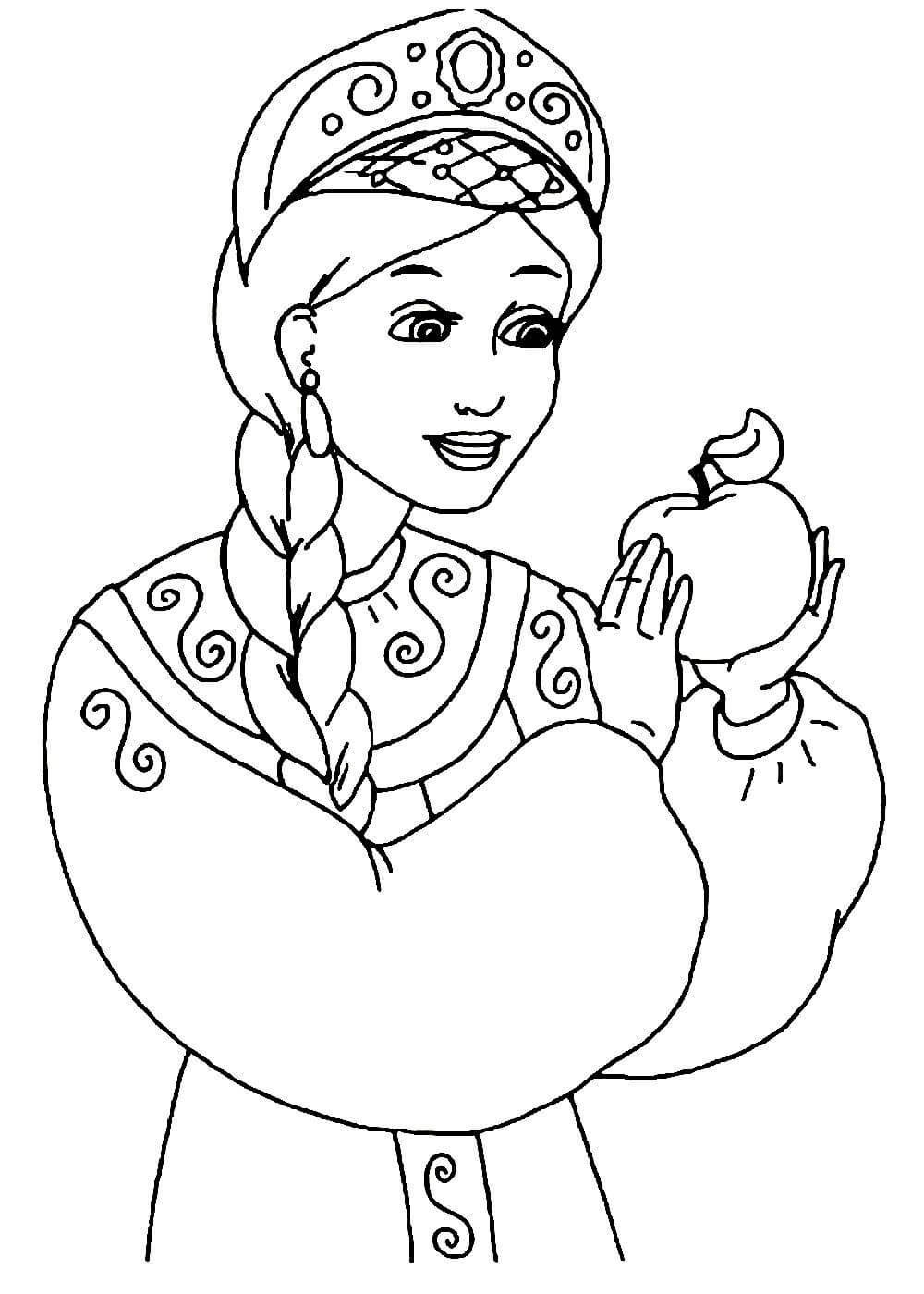 Царь Салтан раскраска царица