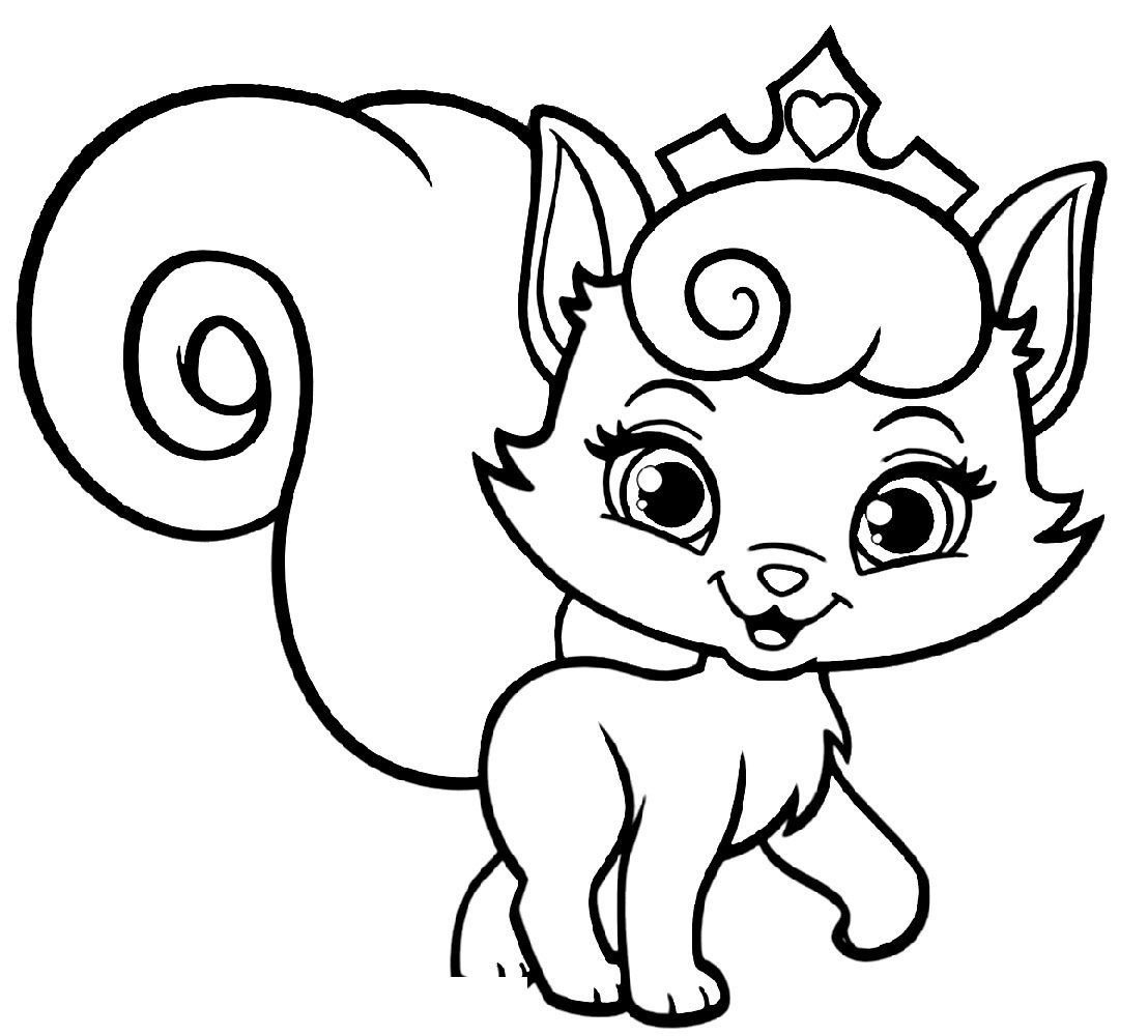 Кошки и собаки. Раскраска