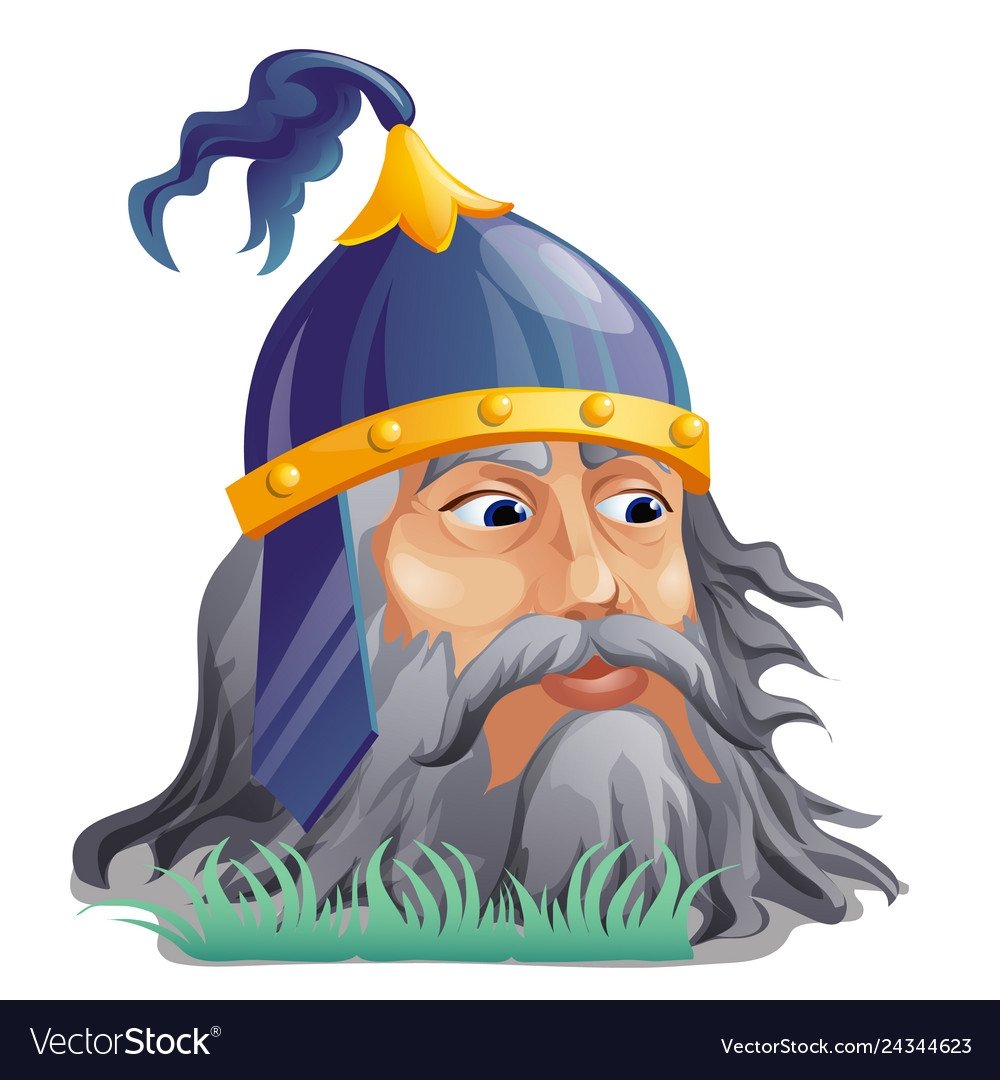 Пушкин Руслан и Людмила голова богатыря