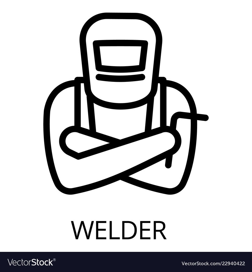 Картинка сварщик контур