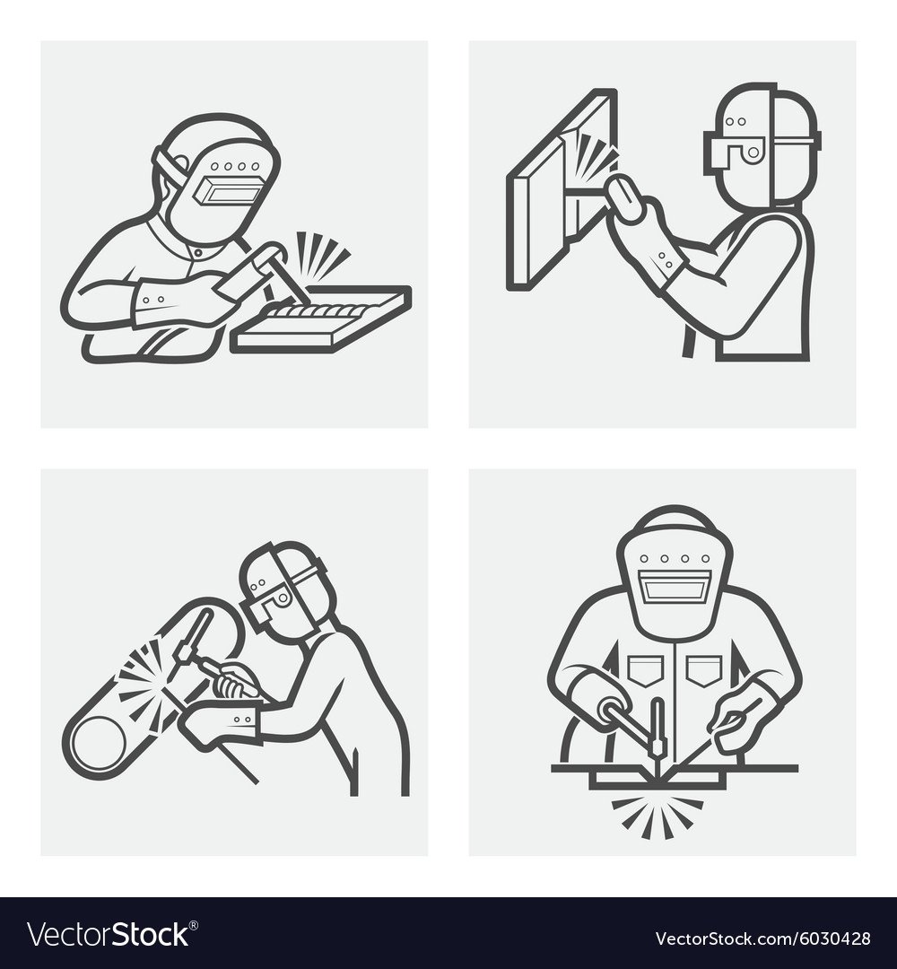 Раскраска сварщика для детей