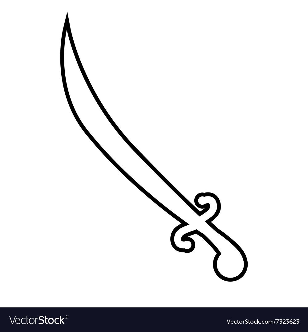 Скрещенные сабли силуэт