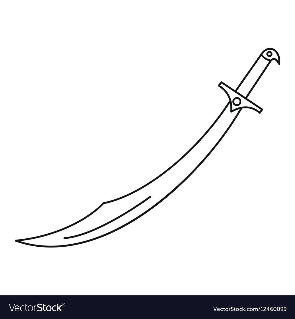 Скимитар-сабля чертеж