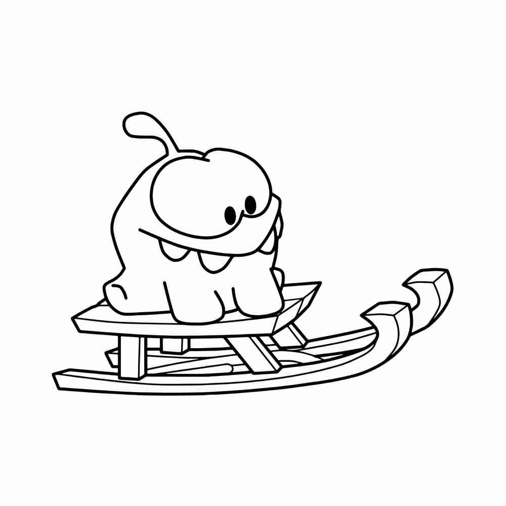 Ням Ням раскраска