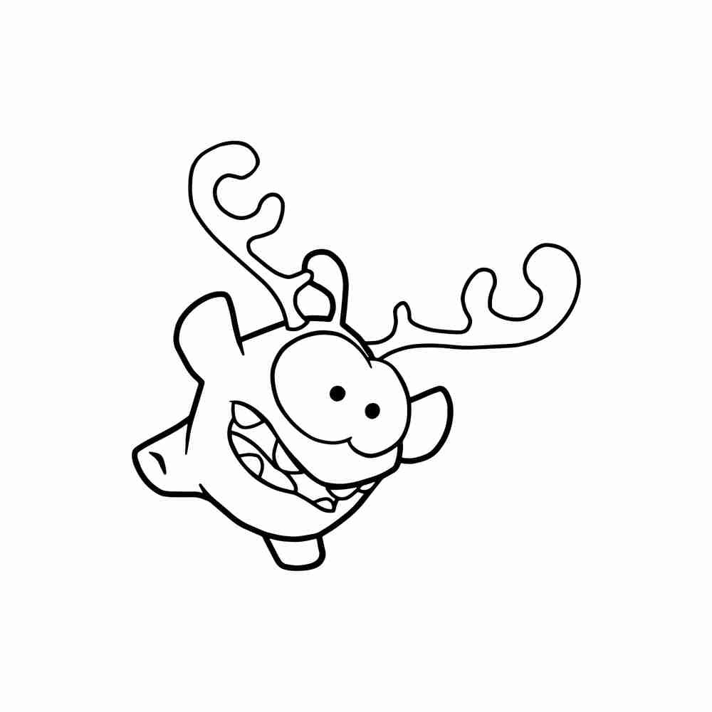 Раскраска ам ням новый год