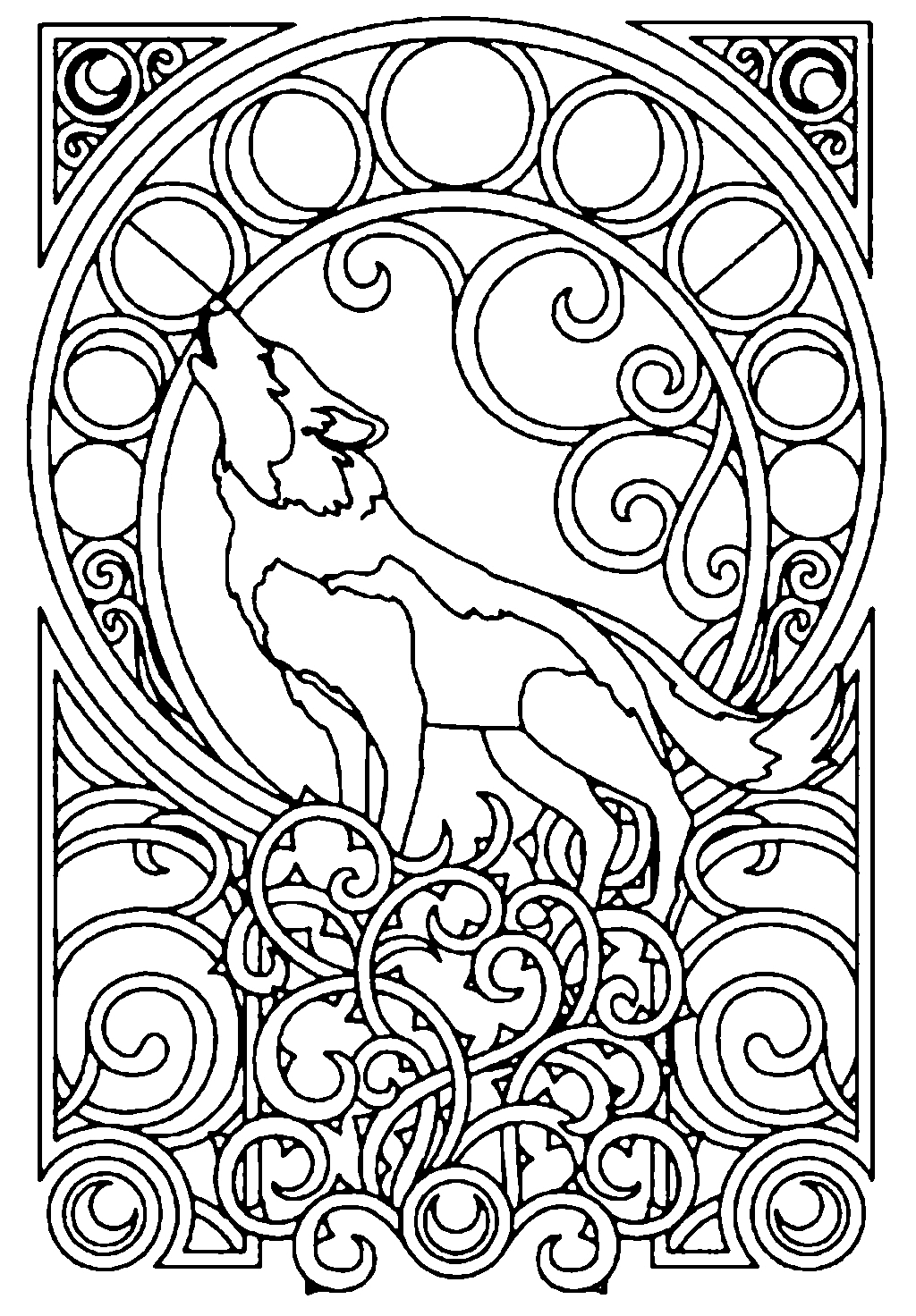 Раскраска антистресс скандинавские узоры