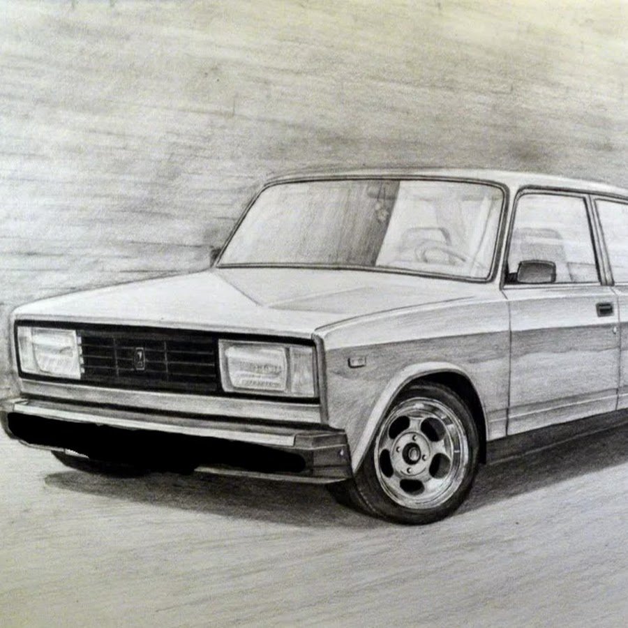 Рисунки Жигули ВАЗ 2107