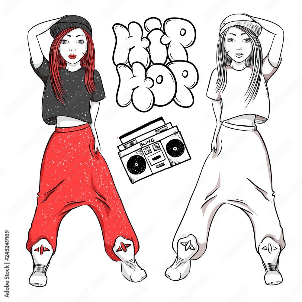 Рисунок на тему хип хоп