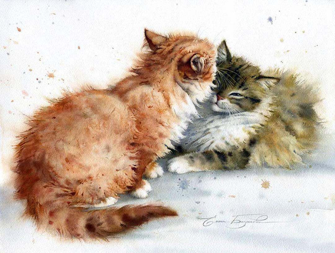 Красная смородина акварель Елена Базанова