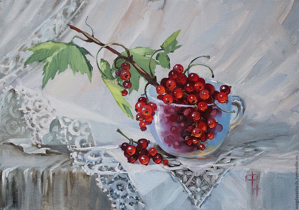 Художник Ольга Базанова мастер класс виноград