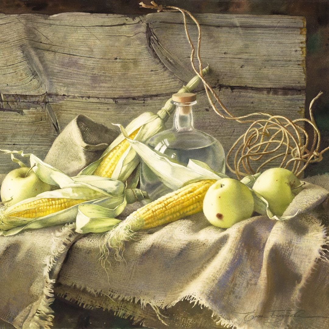 Натюрморт живопись художник Елена Базанова