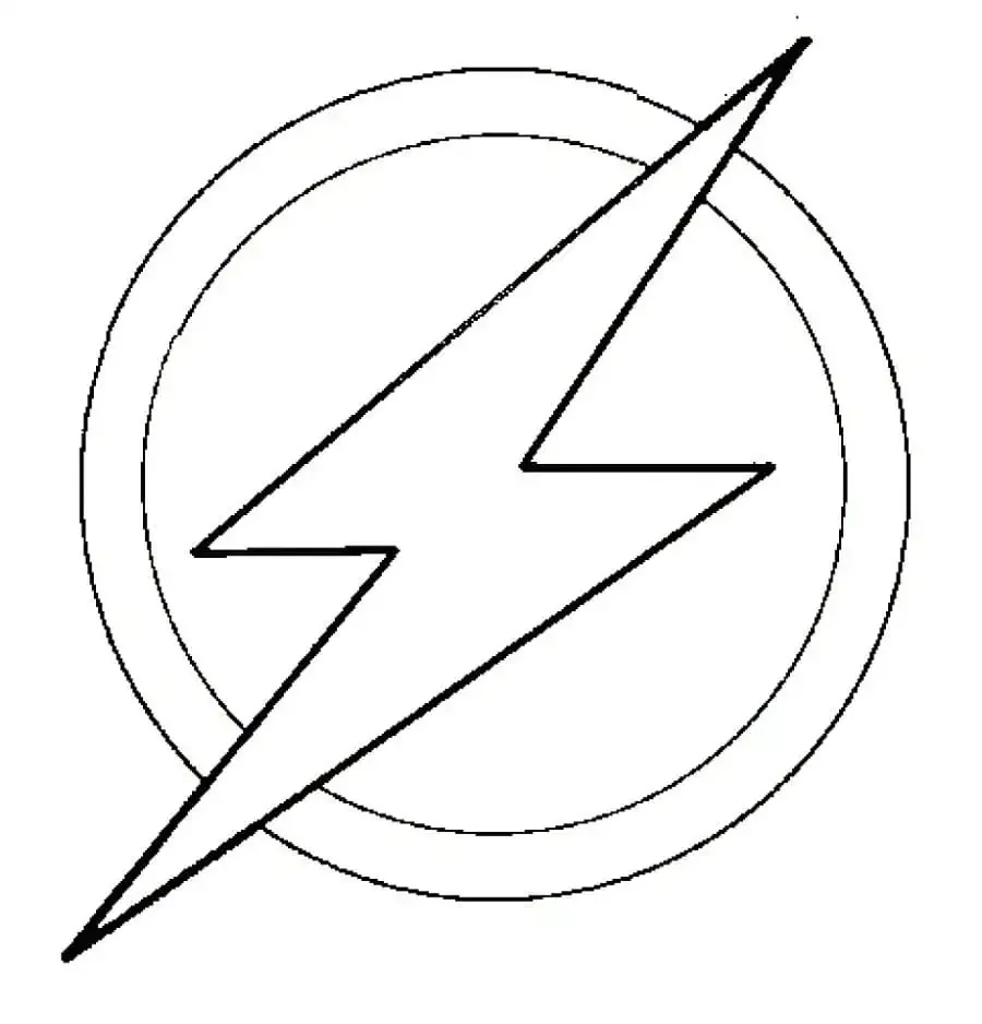 Молния раскраска