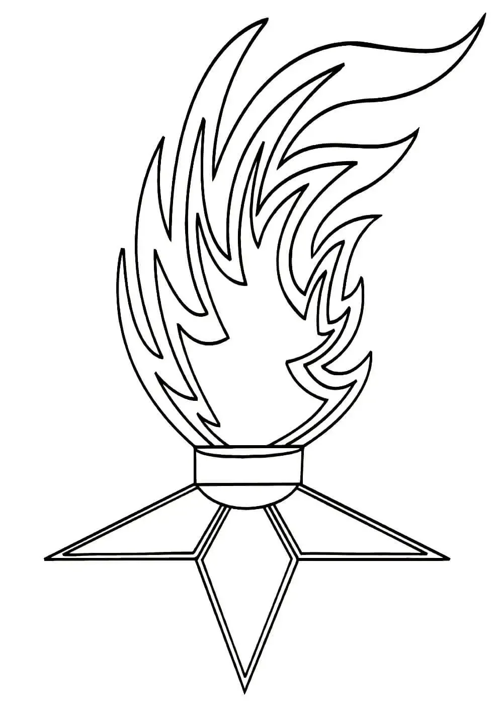 Огонь трафарет на 9 мая