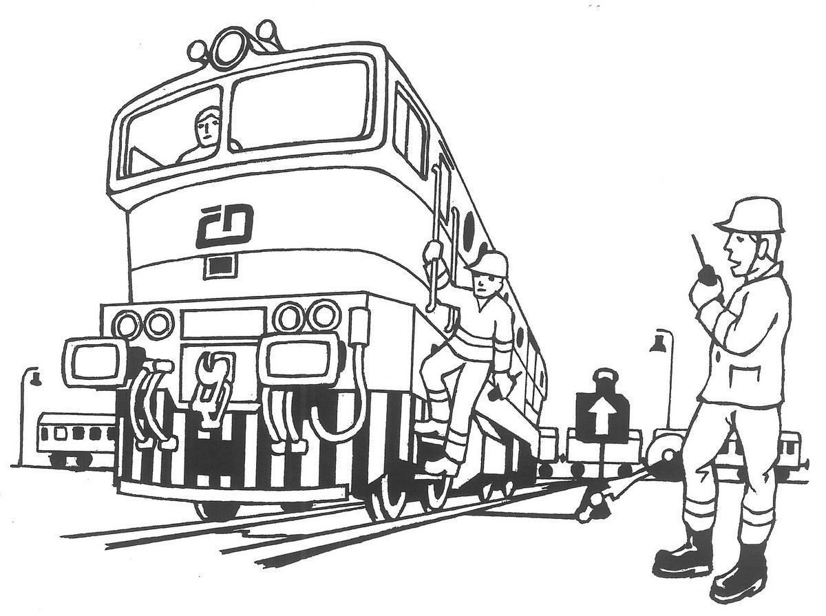 Новогодний поезд раскраска