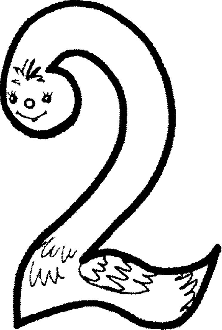 Цифра 6 раскраска для детей