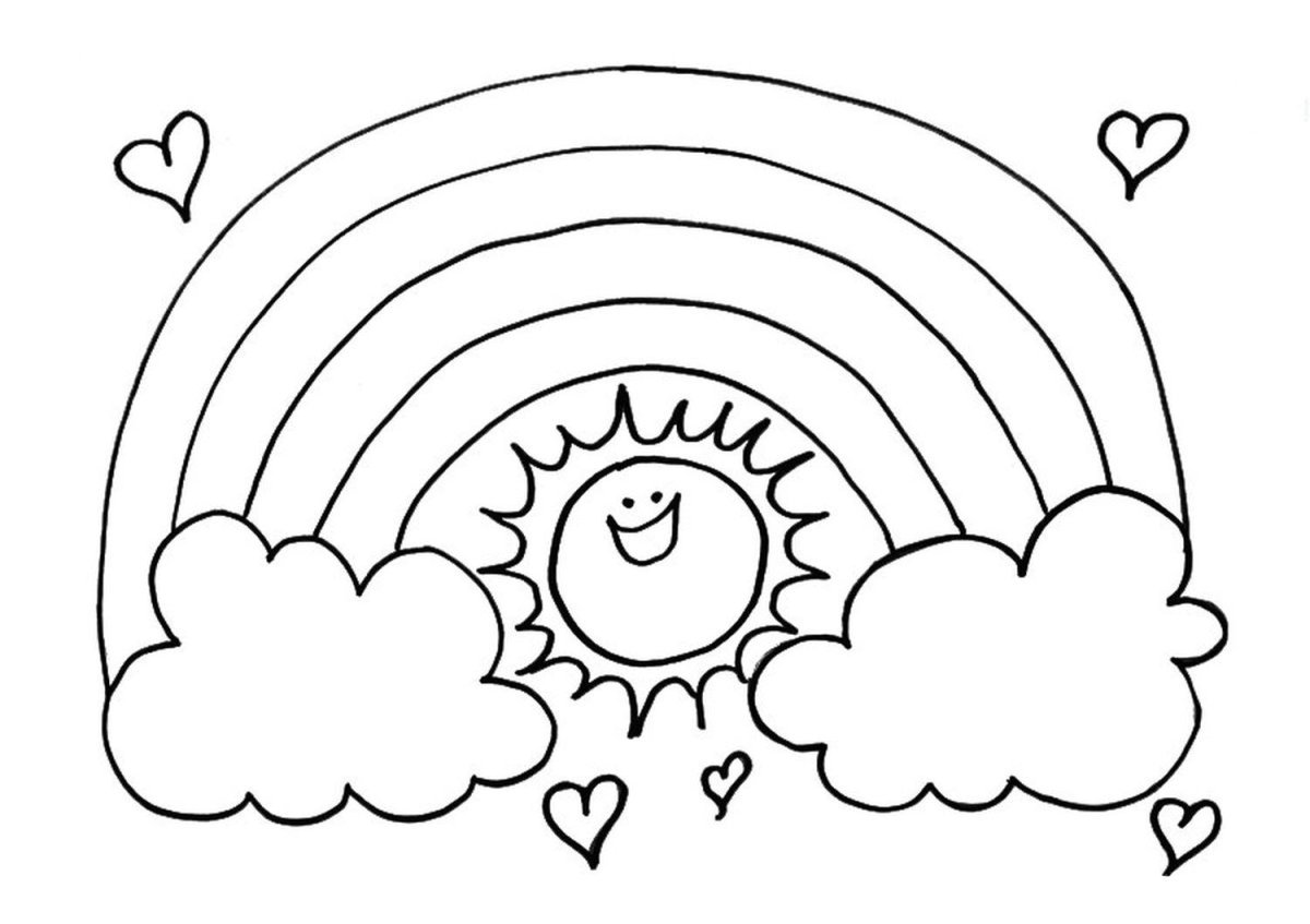 Раскраска. Солнышко