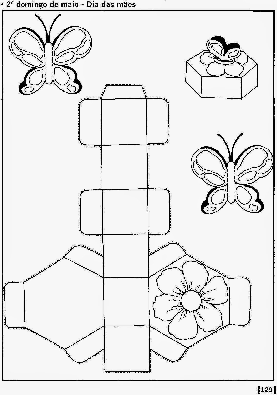 Коробка из бумаги раскрасить