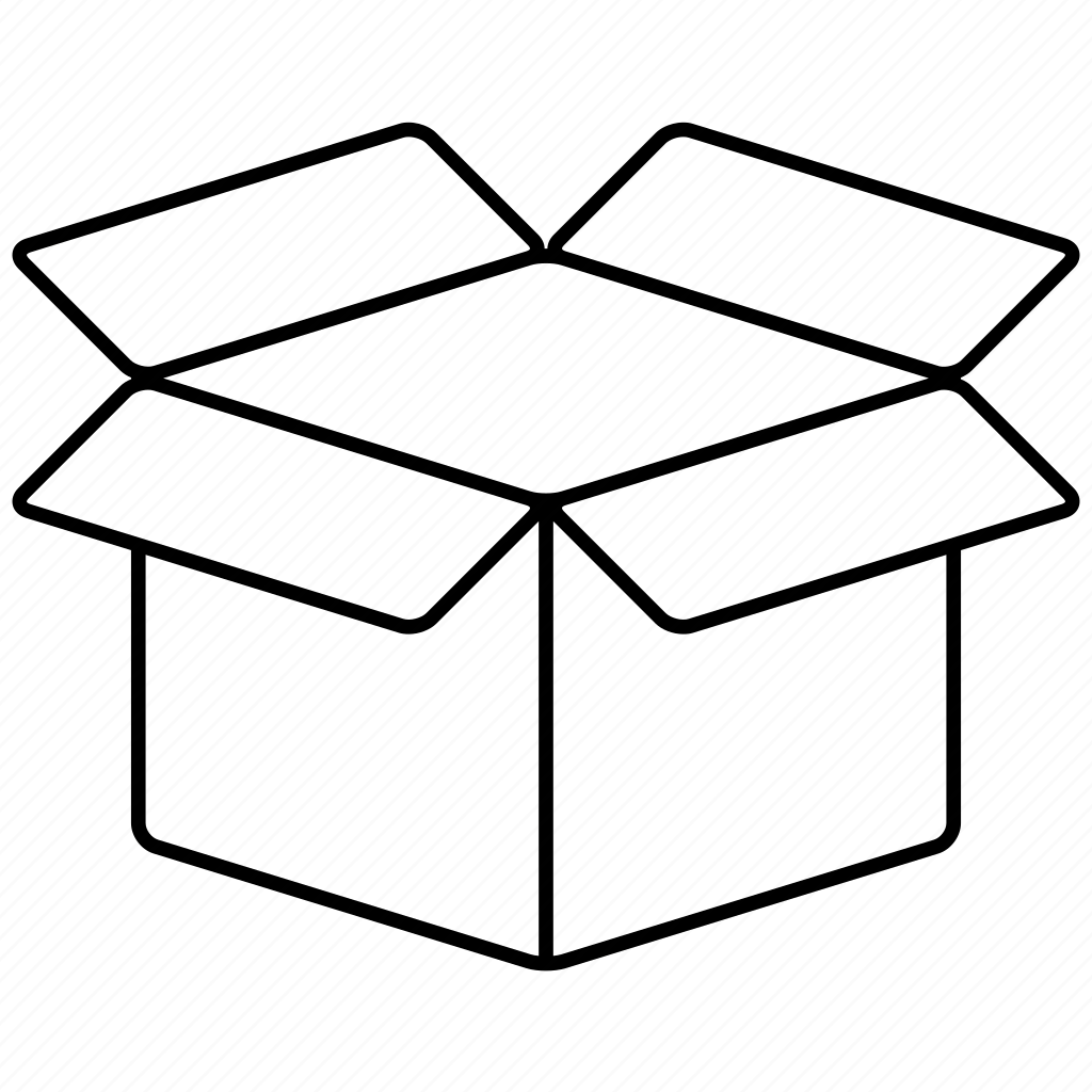 Коробка рисунок контур