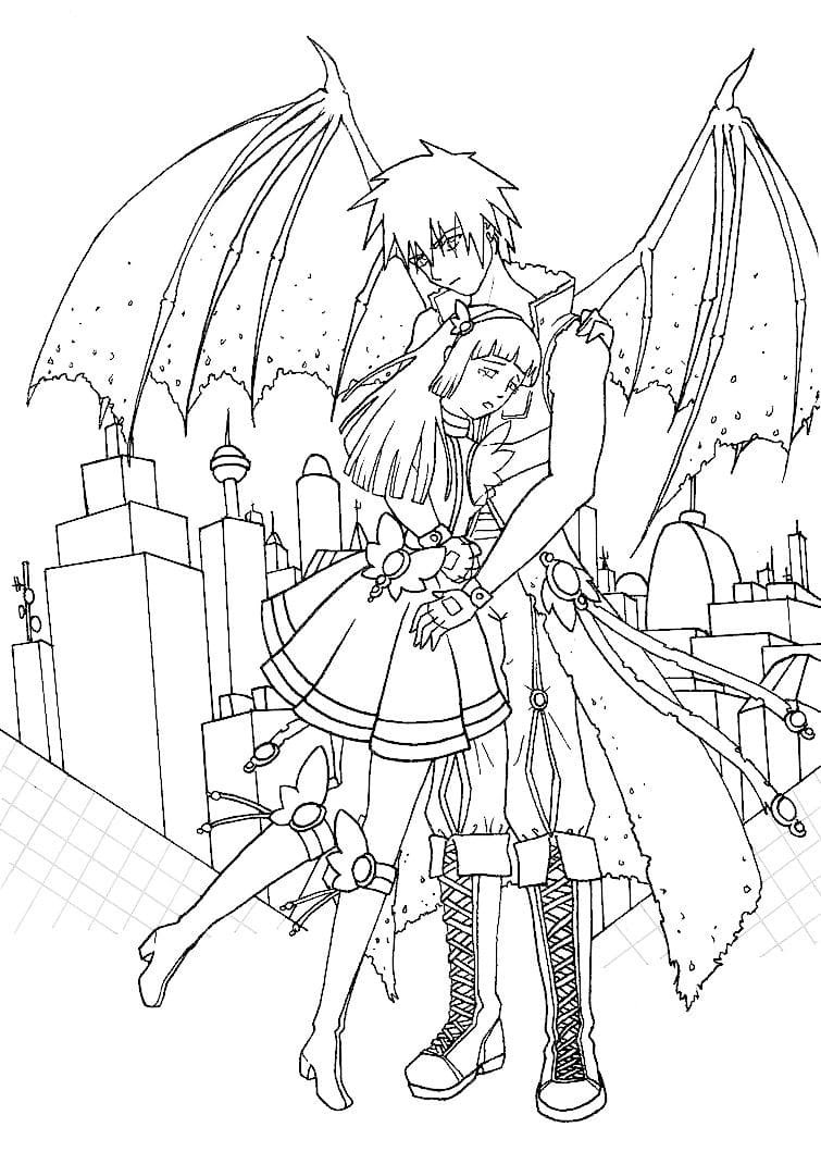 Раскраска вампиры для девочек