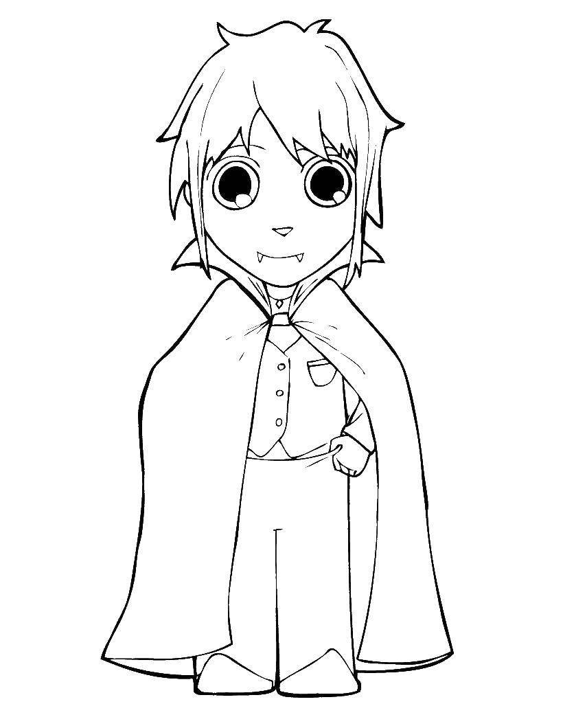 Раскраски вампиры девушки