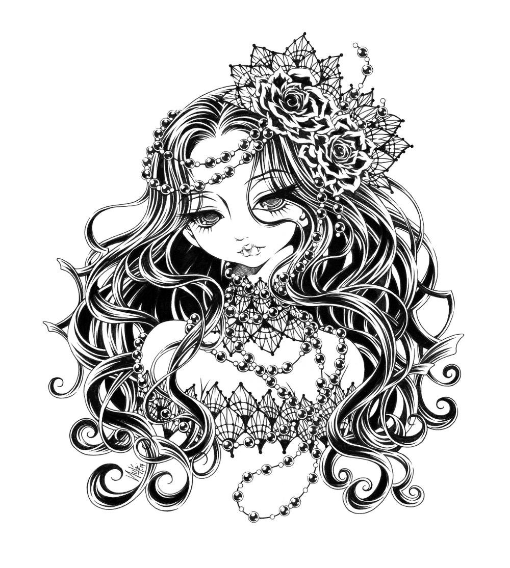 Эмили тим Бертон рисунки