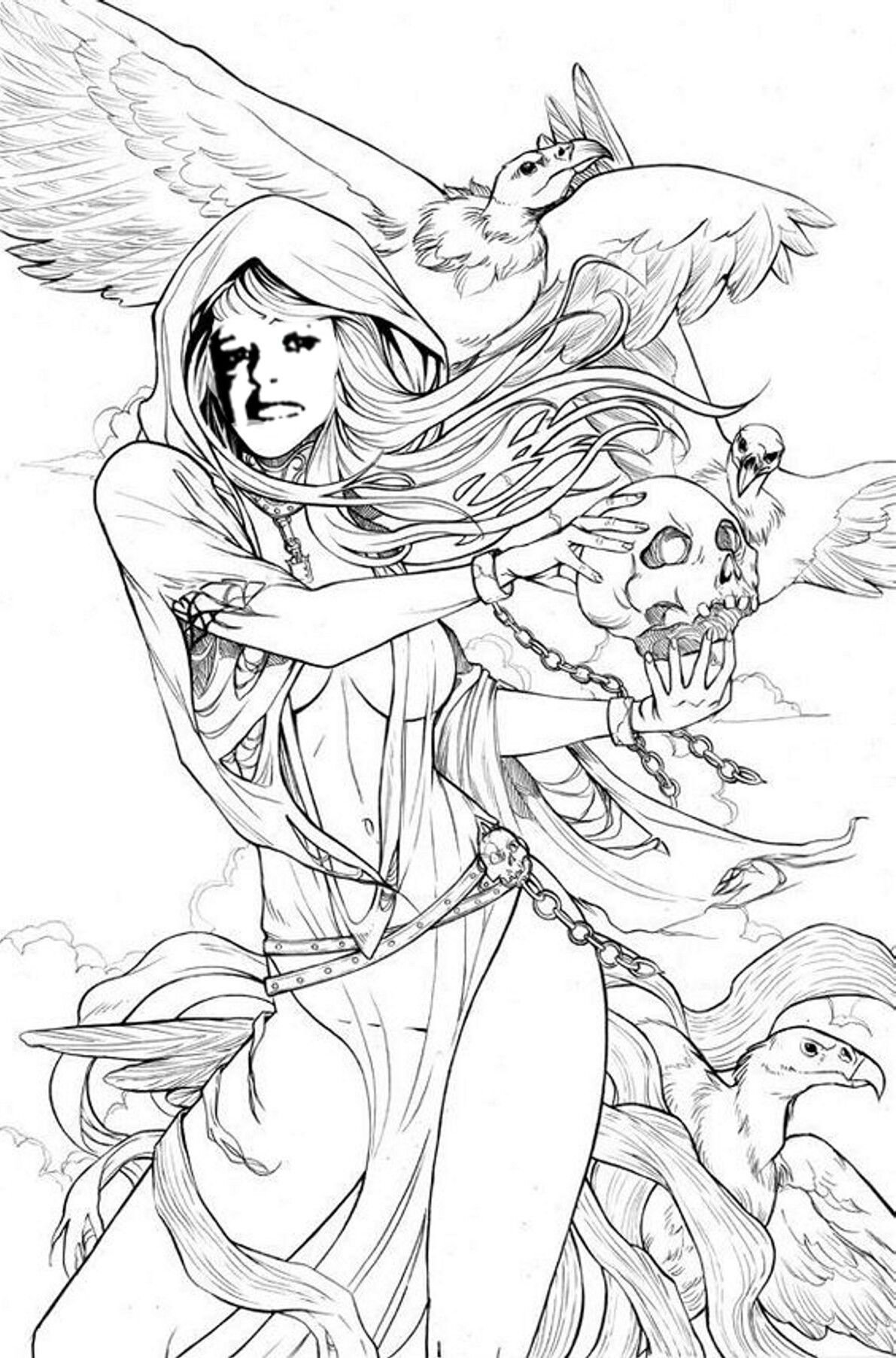 Раскраска истребительница вампиров