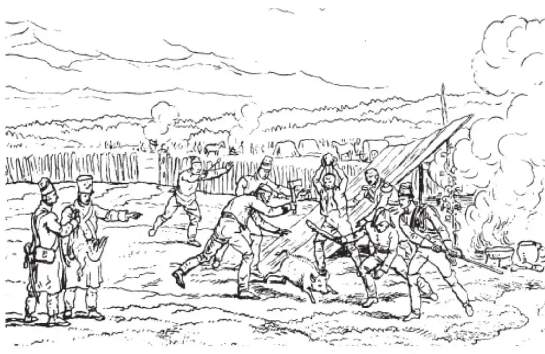 Бородинское сражение 1812 раскраска