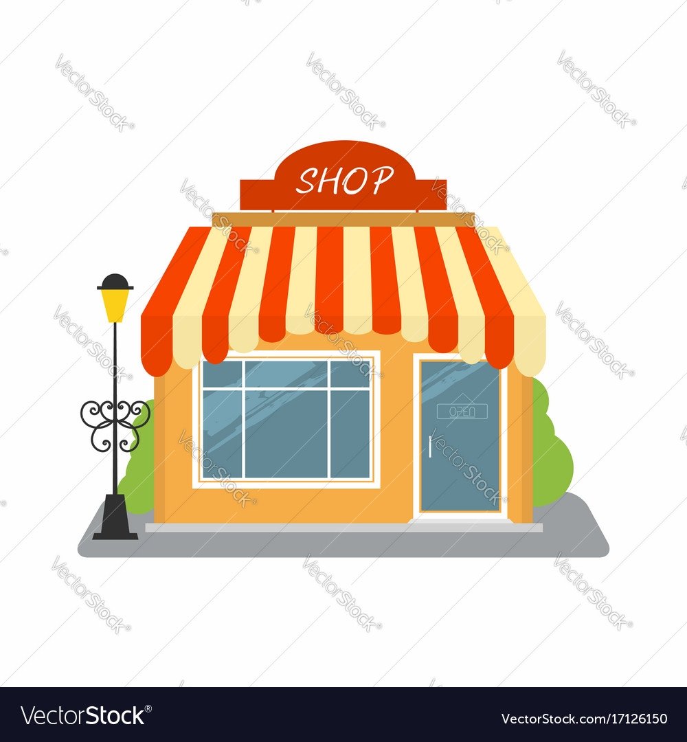 Здание магазина шаблон