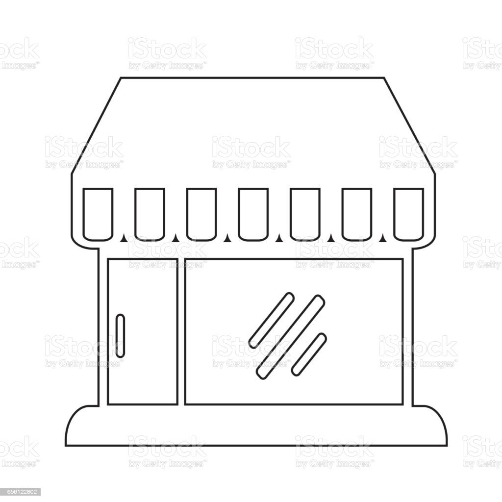 Здание магазин раскраска для детей