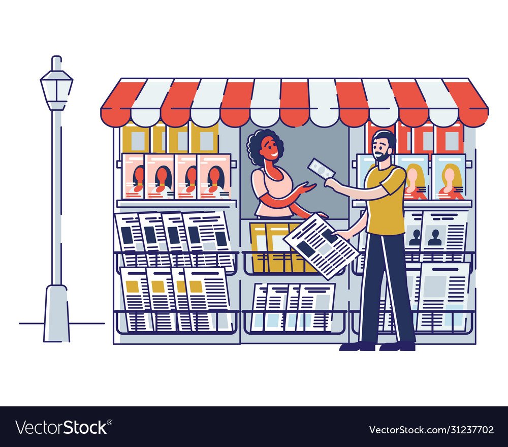 Киоск рисунок